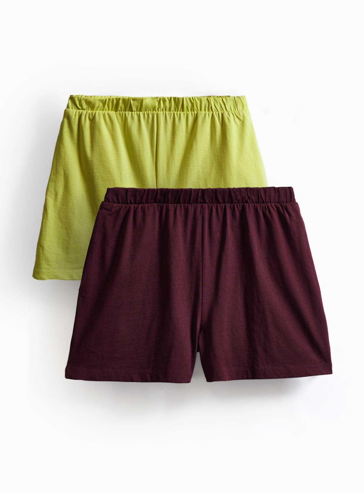 Green & Burgundy Shorts 2 Pack L - Image 1